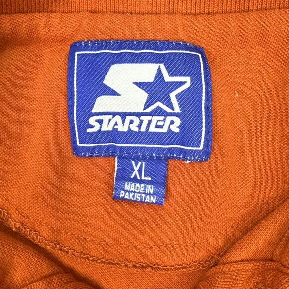 Vintage Starter University of Texas Longhorns Embroidered Polo Shirt - Size XL - Picture 5 of 7